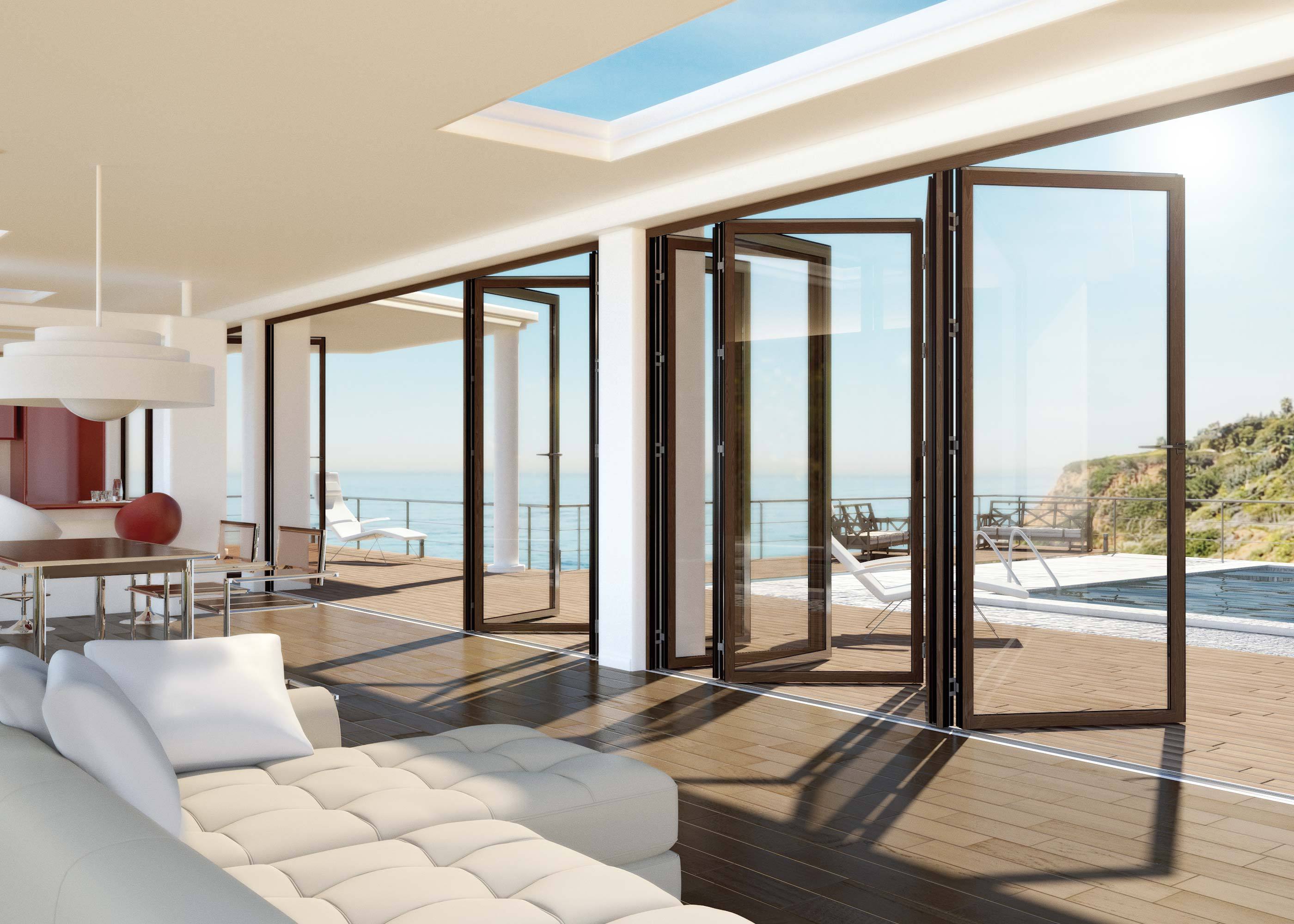 Impact bi-folding door